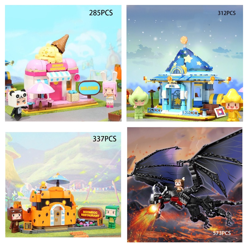 Mô Hình Đồ Chơi Lắp Ráp Tòa Nhà Đường Phố Mini