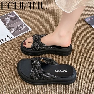 Feijianu dép sandal nữ giày dép đế cao 060311