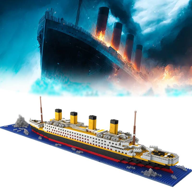 Bộ Đồ Chơi Lắp Ráp Tàu Titanic Bằng Nhựa Cho Bé