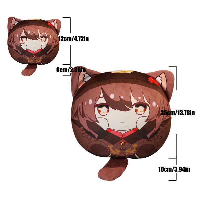 HYC Humey Thú Nhồi Bông Gối hình nhân vật hoạt hình Genshin Impact Kazuha Hutao Xiao mềm mại là quà tặng cho trẻ em