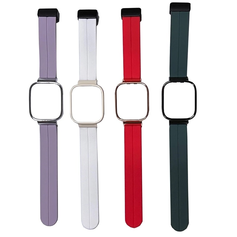 Ốp Dây Đeo Bằng silicone Có Khóa Nam Châm Cho Đồng Hồ Thông Minh redmi watch 3 / 2 lite