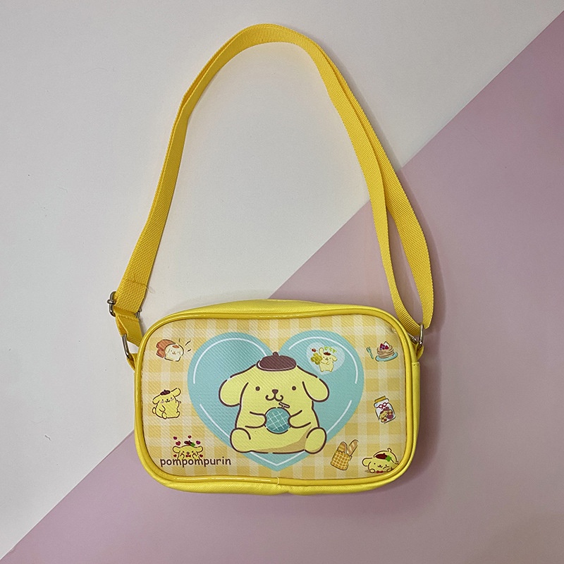 Túi Da Đeo Chéo Kuromi Hình Vuông Nhỏ Đựng Điện Thoại Đa Năng Thời Trang Phong Cách Hàn Quốc Cho Nữ