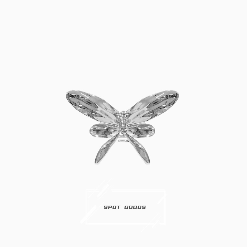 Kẹp Tóc Hình Cá Mập / Bướm Bằng Kim Loại Thời Trang Cho Nữ