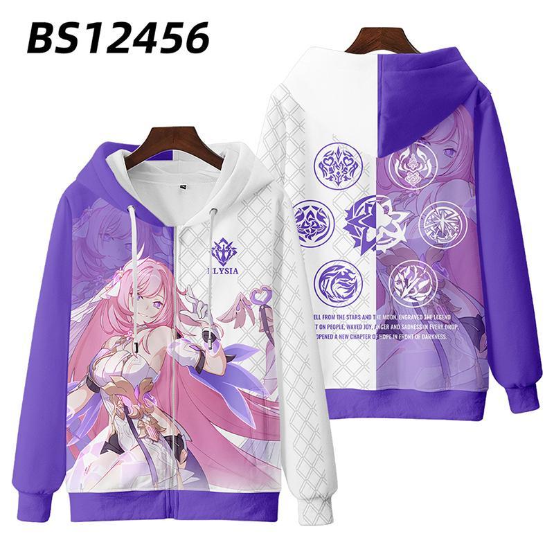 Áo Hoodie Tay Dài In Hình Honkai Impact 3 Elysia Thời Trang Mùa Thu Cho Nam Và Nữ