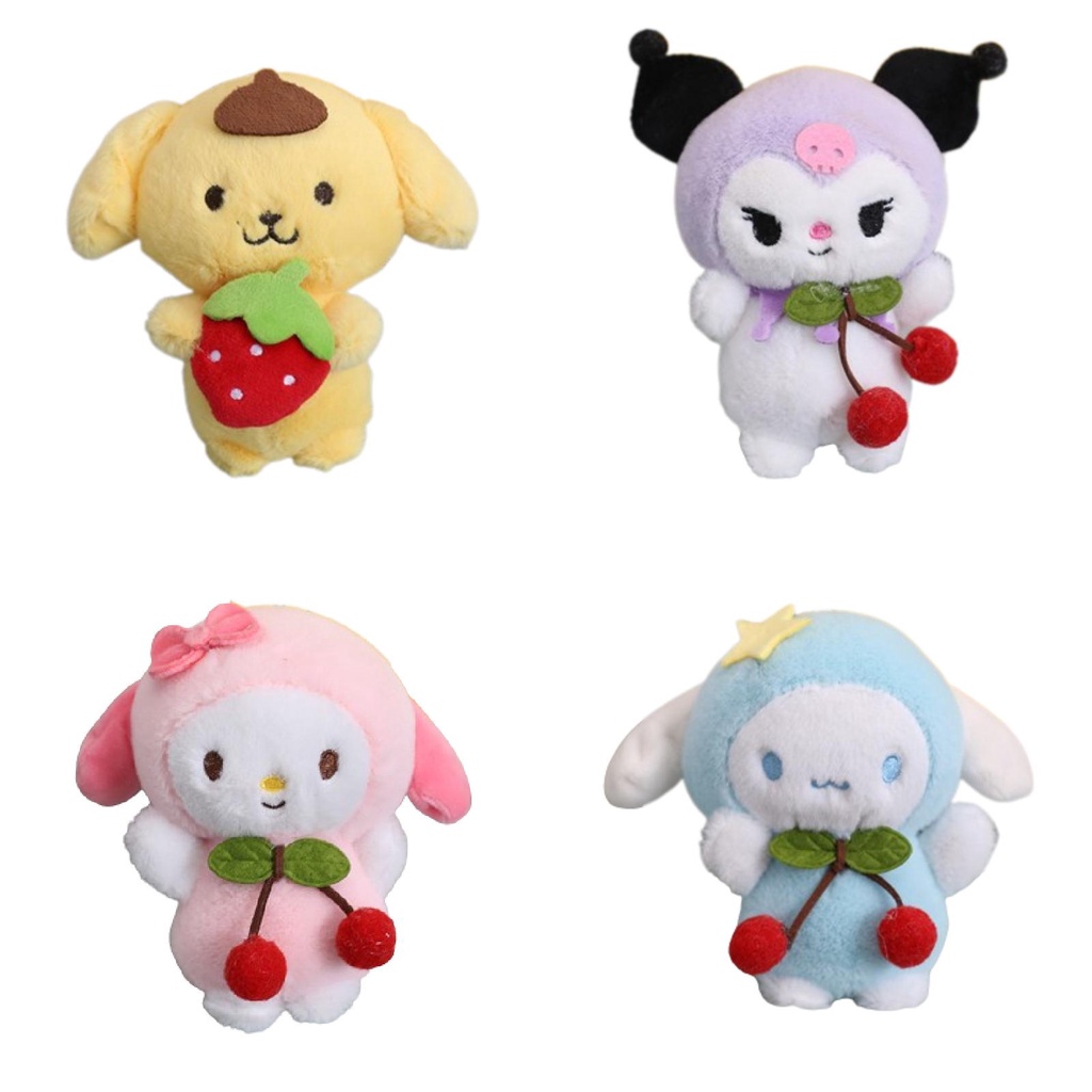 Móc Khóa Hình Sanrio Nhồi Bông Mềm Mại Xinh Xắn