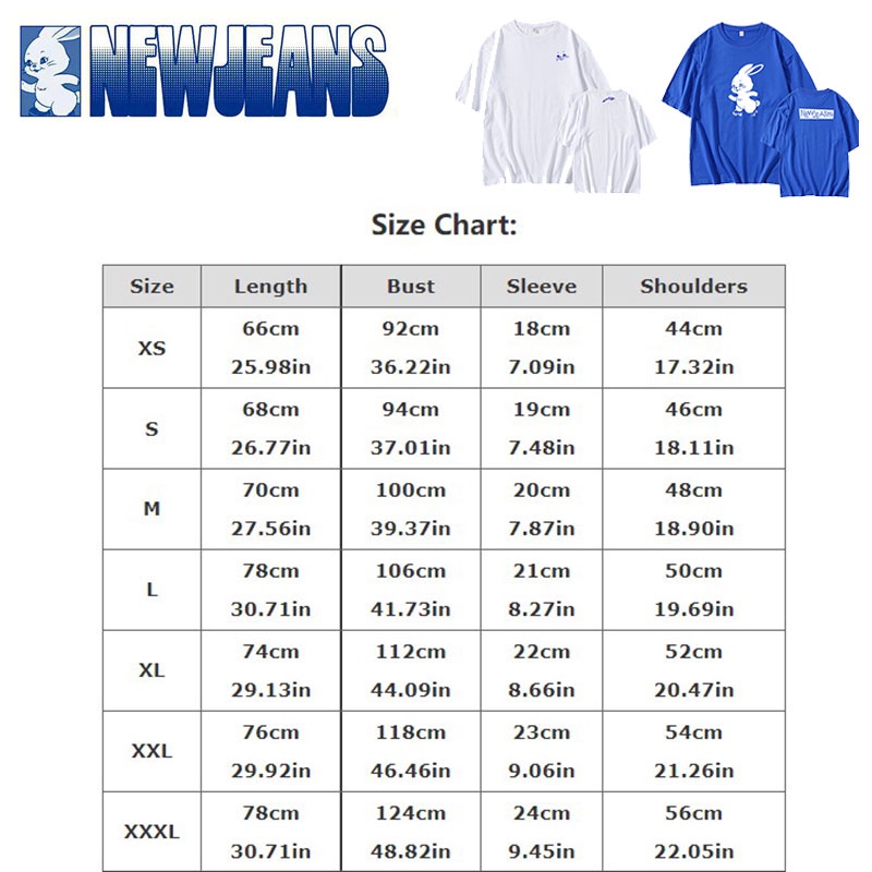 Áo Thun Cotton Ngắn Tay In Hình Thỏ Kimminji Hanni Đáng Yêu