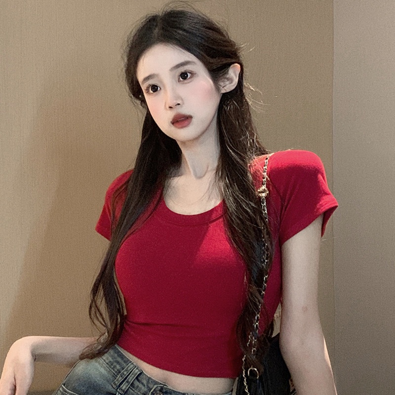 Áo Thun Ngắn Tay Thời Trang Mùa Hè Cho Nữ