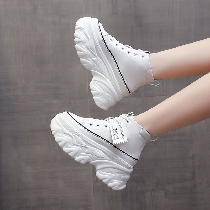 Giày Thể Thao Đế Dày 8cm Tăng Chiều Cao Thời Trang Mùa Thu 2022 Cho Nữ