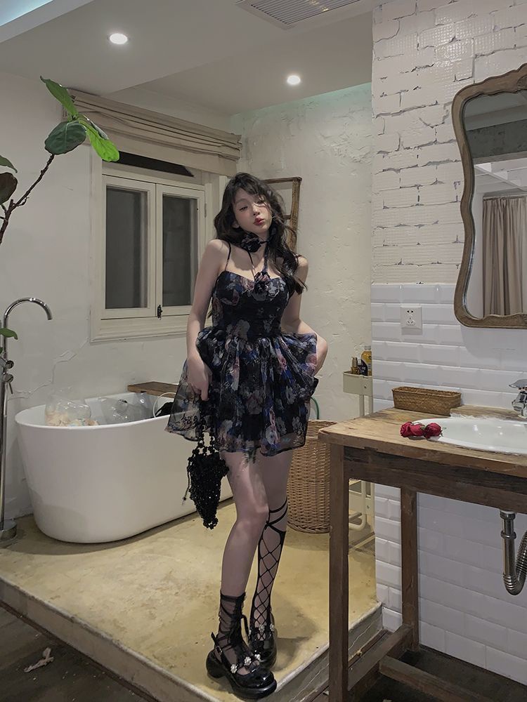 Váy nữ Ngọt Ngào, Hoa Đầm Nữ , Váy Ngắn, quyến rũ sexy girl