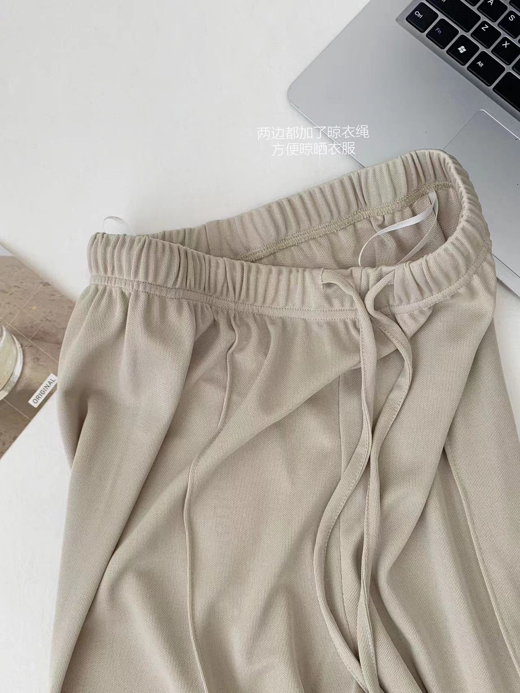 Quần Dài Ống Rộng Lưng Cao Phối Dây Rút Thời Trang Mùa Hè Mới 64604