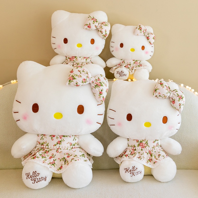 60 cm sakura hello kitty đồ chơi sang trọng mèo hồng dễ thương búp bê đầy giáng sinh bạn gái trẻ em cô gái bạn bè quà tặng sinh nhật