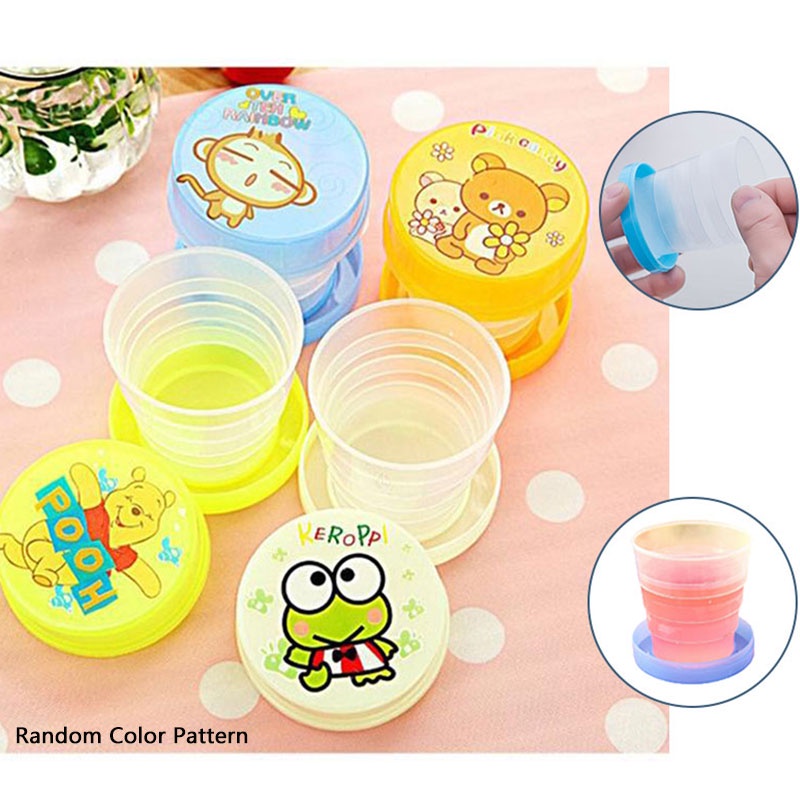 Cốc Uống Nước Gấp Gọn Linh Hoạt Không bpa Dễ Vệ Sinh Cho Cắm Trại