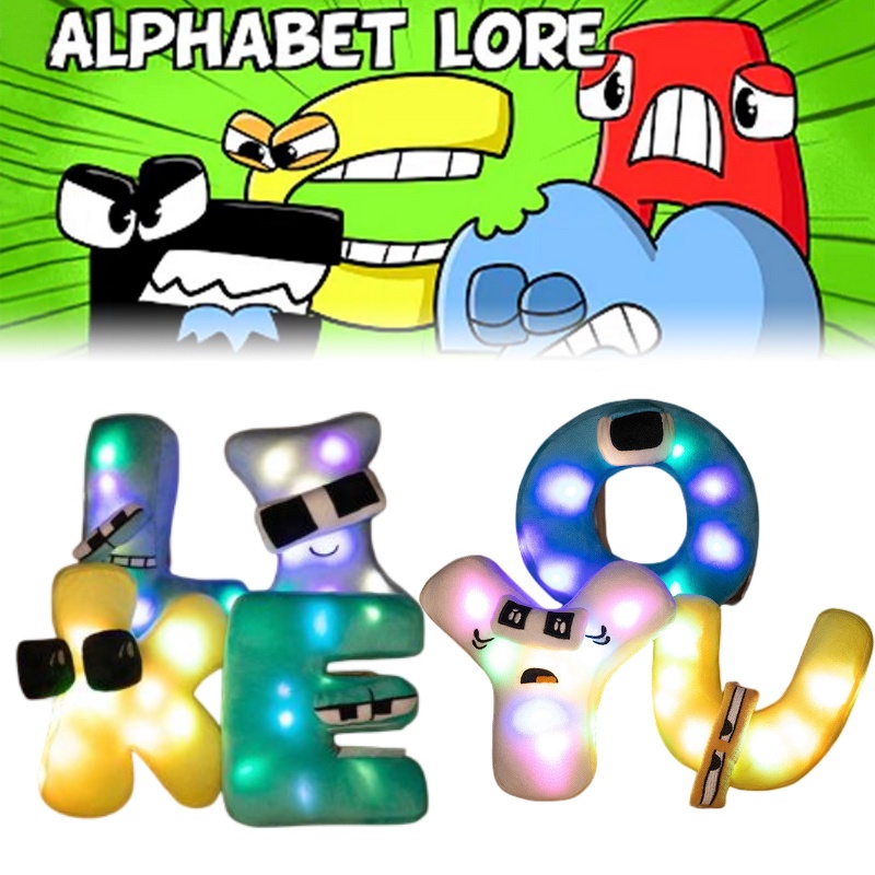 Alphabetlore Thú Nhồi Bông Ngắn Hình Huyền Thoại Có Hiệu Ứng Phát Sáng