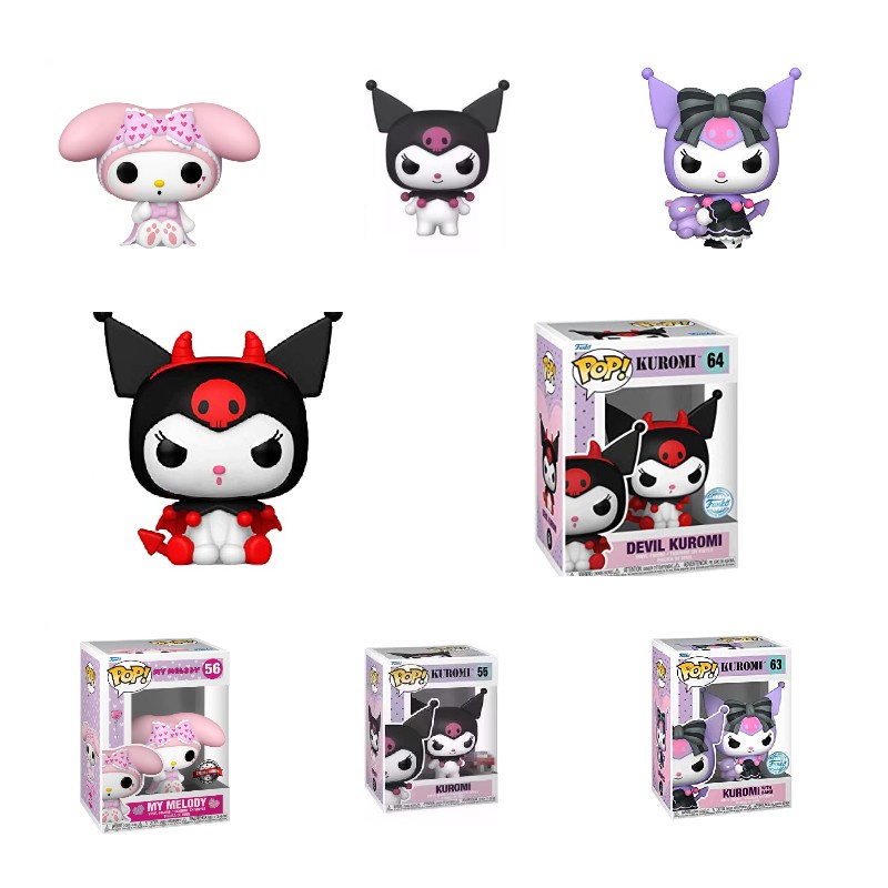 Mô Hình Nhân Vật Sanrio Kuromi Melody Dễ Thương