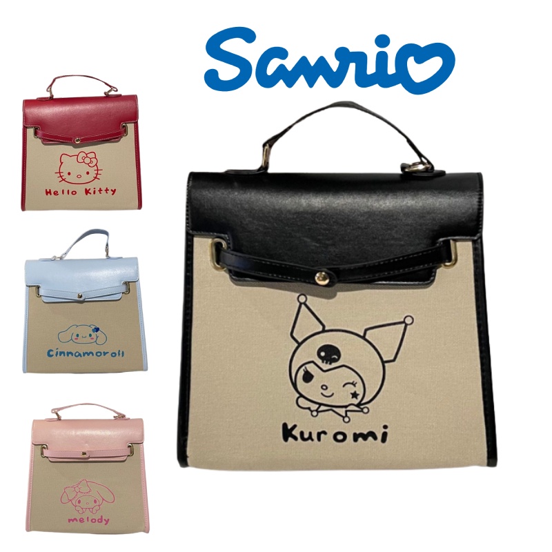 Túi Đeo Vai Bằng Vải Canvas Thiết Kế Thời Trang Dành Cho Melody, Cinnamoroll.kuromi ,kitty