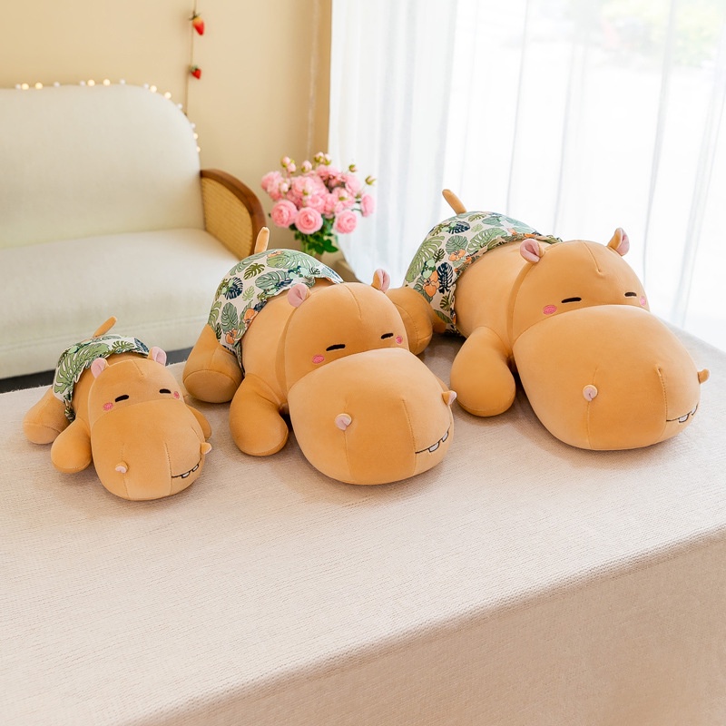 Thú Nhồi Bông Hình Con Hà Mã Dễ Thương, Có Nhiều Kích Cỡ Và Màu Sắc, 28Cm