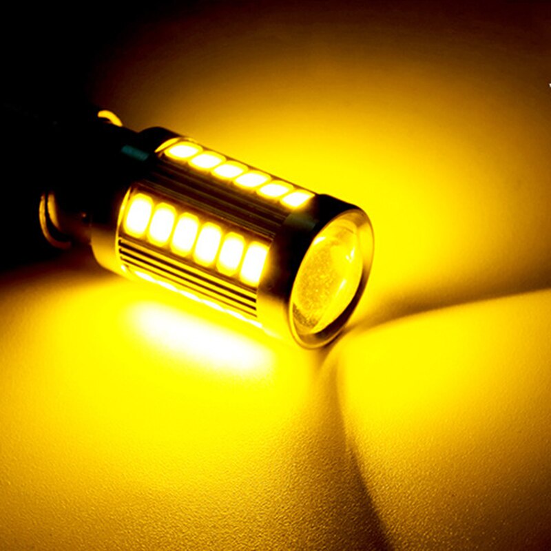 1 Bóng Đèn LED Tín Hiệu PY21W P21 / 5W 1156 Ba15s 1157 Bay15d 12V 33SMD 7000K Cho Xe Hơi