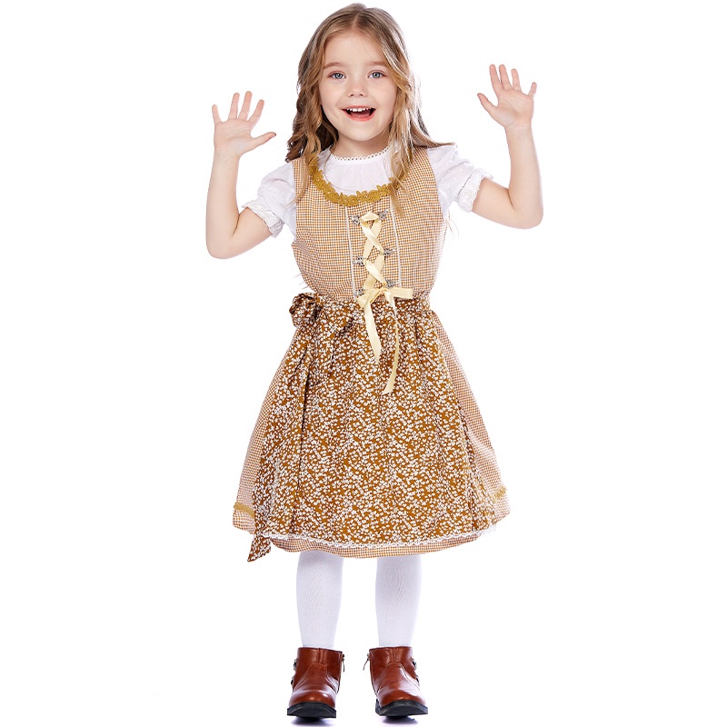 Lễ hội dân gian truyền thống bavaria của đức trang phục cho trẻ em cô gái lễ hội halloween trang phục tiệc terno bộ quần áo trẻ em