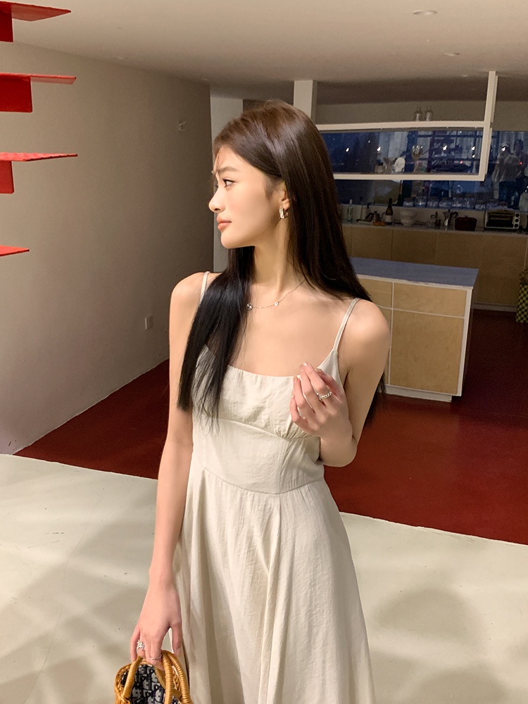 Đầm Hai Dây Dáng Dài Nhấn Eo Thời Trang 63683