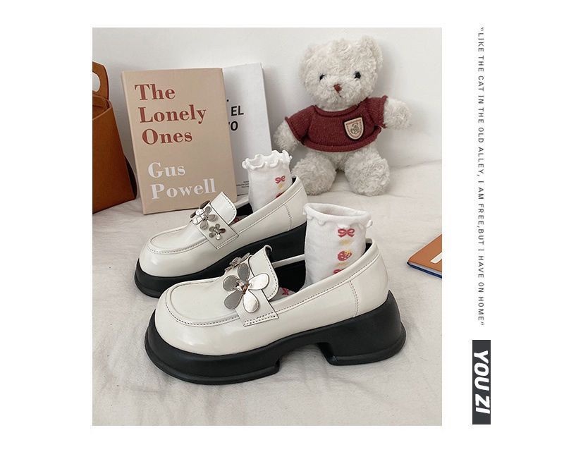 𝐘𝐮𝐬𝐡𝐨𝐩 Mary Jane giày da nhỏ Xuân Thu nữ khí chất kiểu Pháp mới nhất thời trang đế dày phong cách Anh