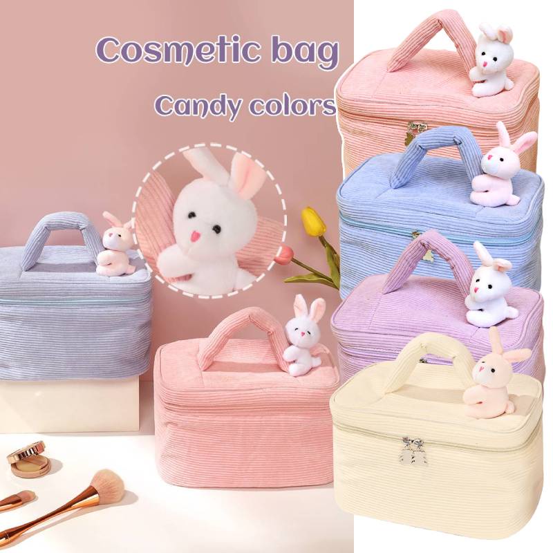 Túi Đựng Mỹ Phẩm Cỡ Lớn Hình Thỏ Bông Xinh Xắn
