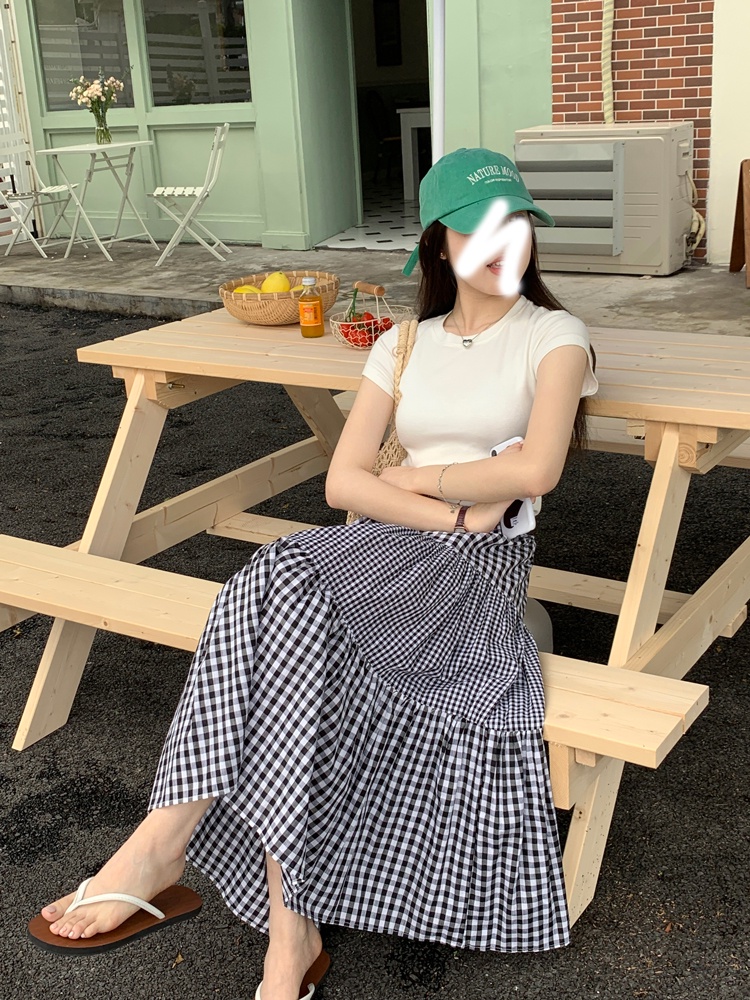 63512 Váy Kẻ Sọc Lưng Thun Mùa Hè