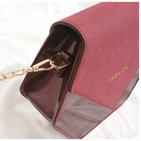 Mnefokc Túi Xách Nhỏ Chuỗi Chic Nữ Xuân Hè Mới Triều Tiên Phiên Bản Xã Hội Đáp Ứng Sinh Viên Chà Một Vai Chéo Túi Xách