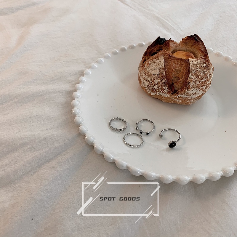 Set 4 Nhẫn Hở Kiểu Dáng retro Thời Trang Cá Tính