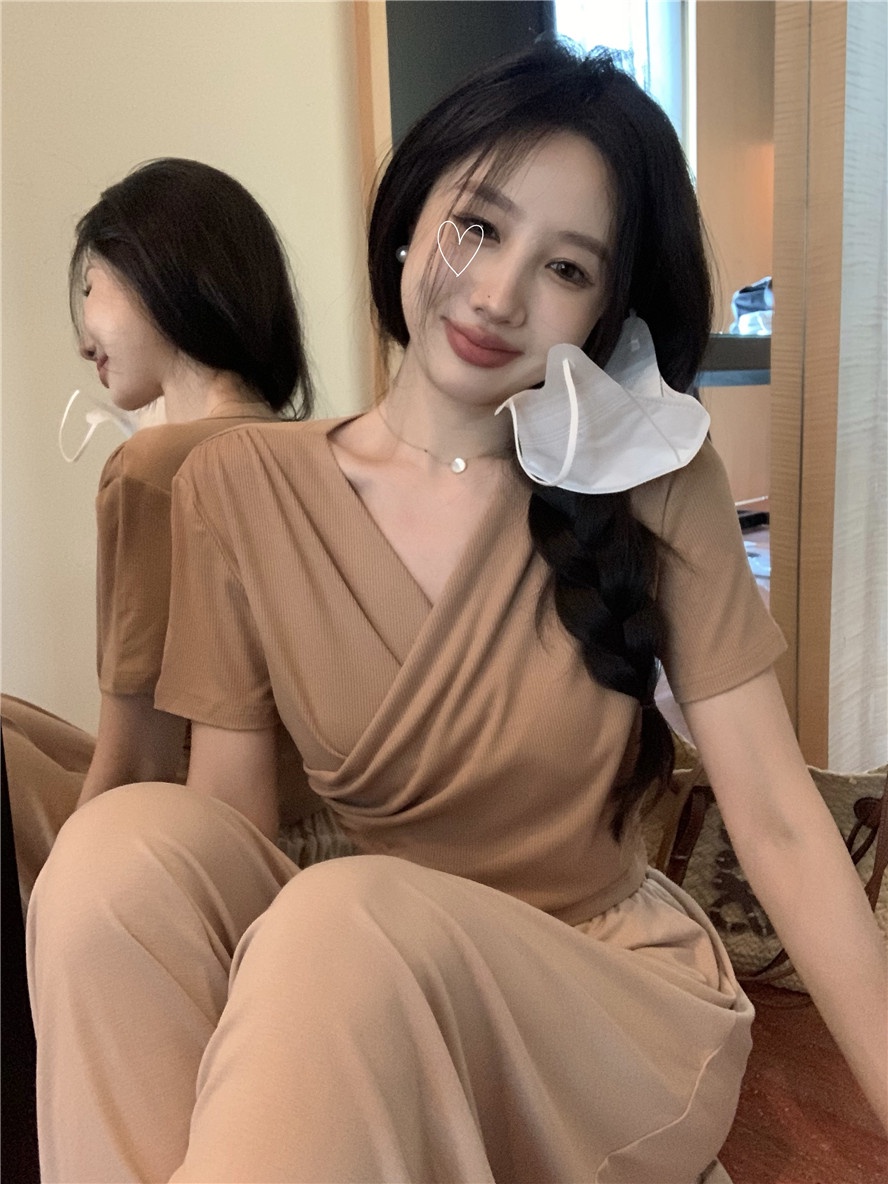 Áo Dệt Kim Mùa Hè 64624 / Váy Lưng Thun