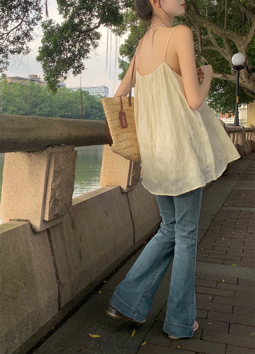 Áo Dây Mỏng Màu Sắc Gradient Thời Trang Mới 64990