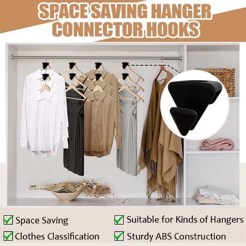Set 12 Móc Nối Dài Quần Áo Hình Tam Giác Tiết Kiệm Không Gian
