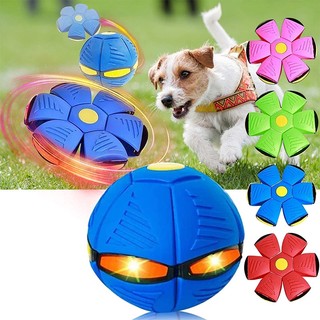 Đĩa bay ufo đồ chơi có đèn led dành cho thú cưng
