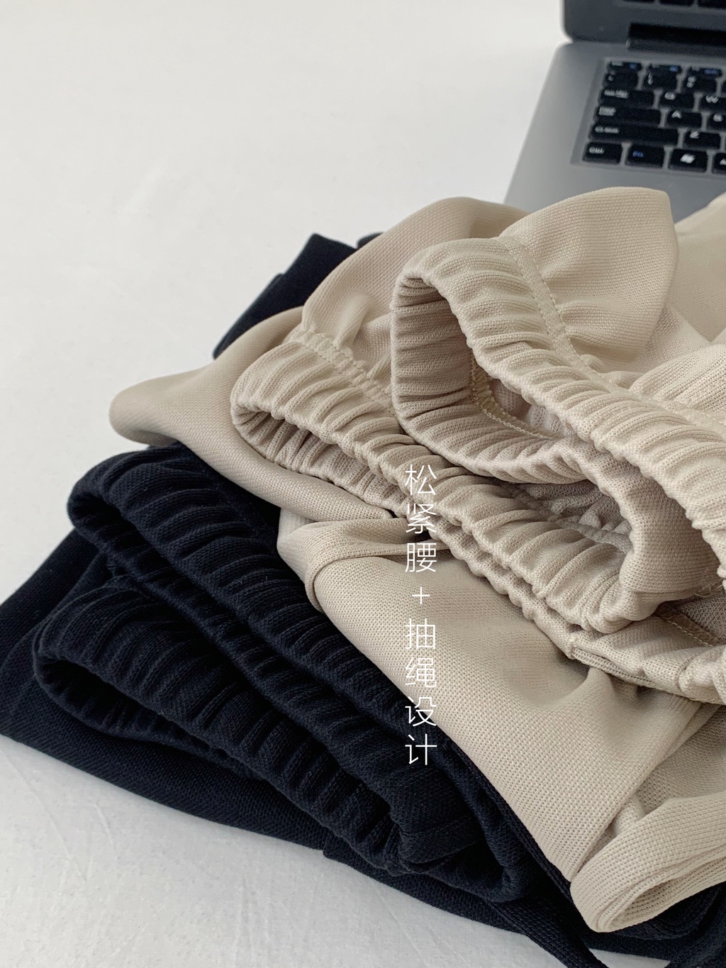 Quần Dài Ống Rộng Lưng Cao Phối Dây Rút Thời Trang Mùa Hè Mới 64604