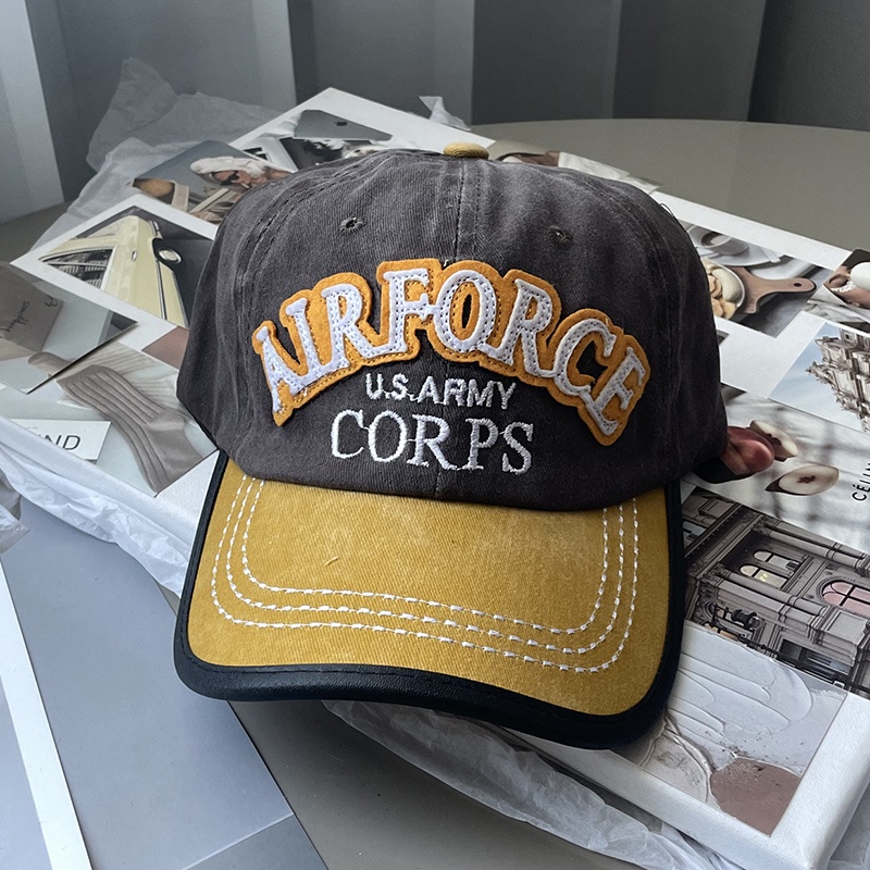 Mũ Lưỡi Trai Cotton Mềm Mại Thêu Chữ Y2K Phong Cách Vintage