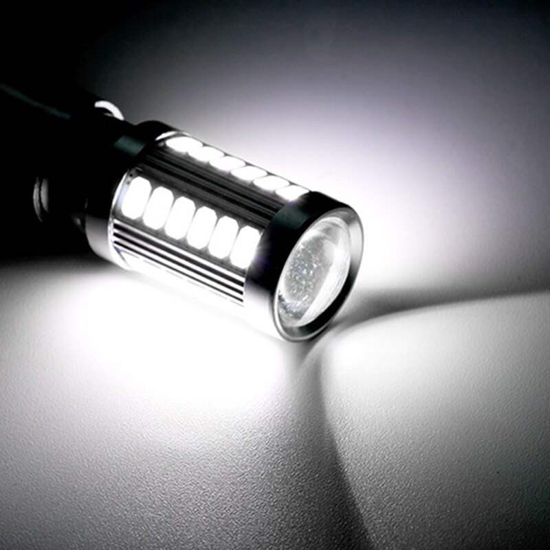 1 Bóng Đèn LED Tín Hiệu PY21W P21 / 5W 1156 Ba15s 1157 Bay15d 12V 33SMD 7000K Cho Xe Hơi