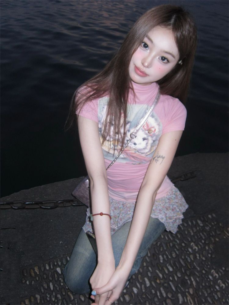 JINSHIHUI  áo phông áo thun nữ croptop baby tee Thời trang hàn quốc  Thoải mái Cái mới Chất lượng cao Độc đáo A29J2DI 36Z230909