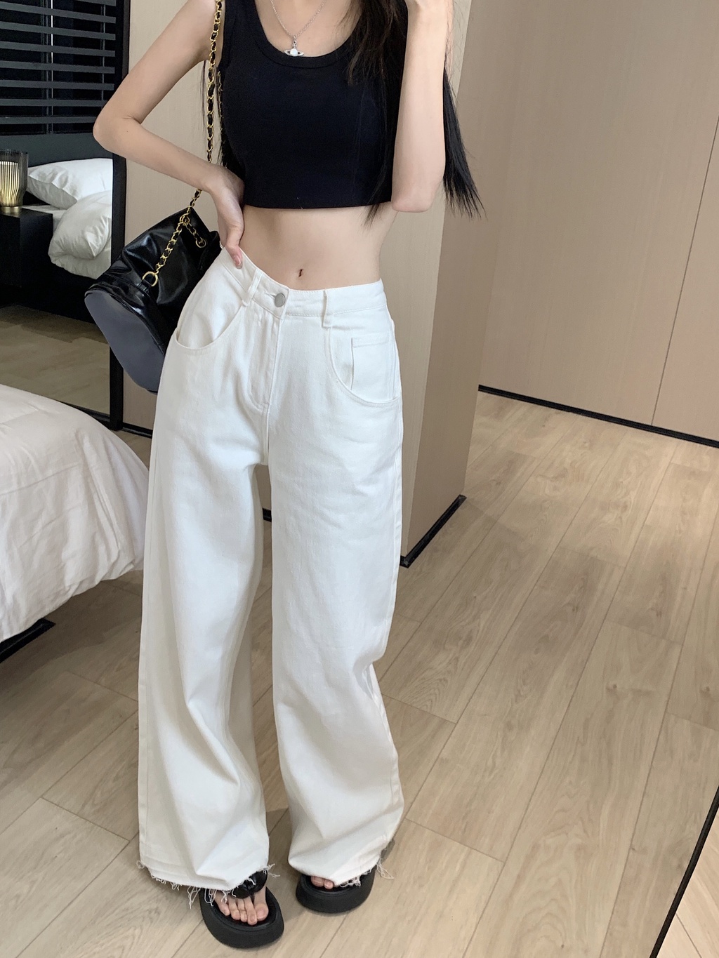 Quần Jean Rách Form Rộng 65002