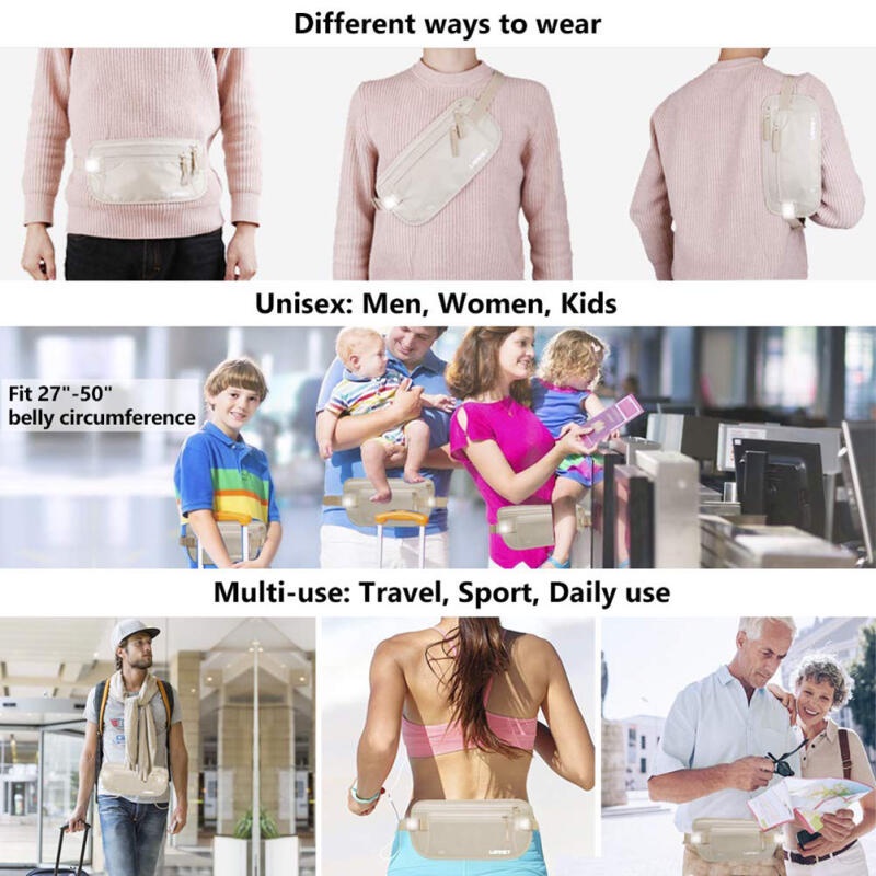 Ví Đựng Tiền Đeo Hông Vô Hình Thời Trang Cho Nam / Nữ
