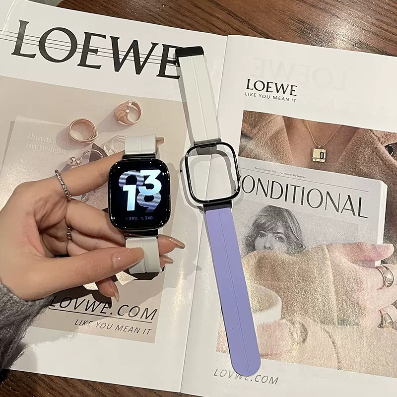Ốp Dây Đeo Bằng silicone Có Khóa Nam Châm Cho Đồng Hồ Thông Minh redmi watch 3 / 2 lite