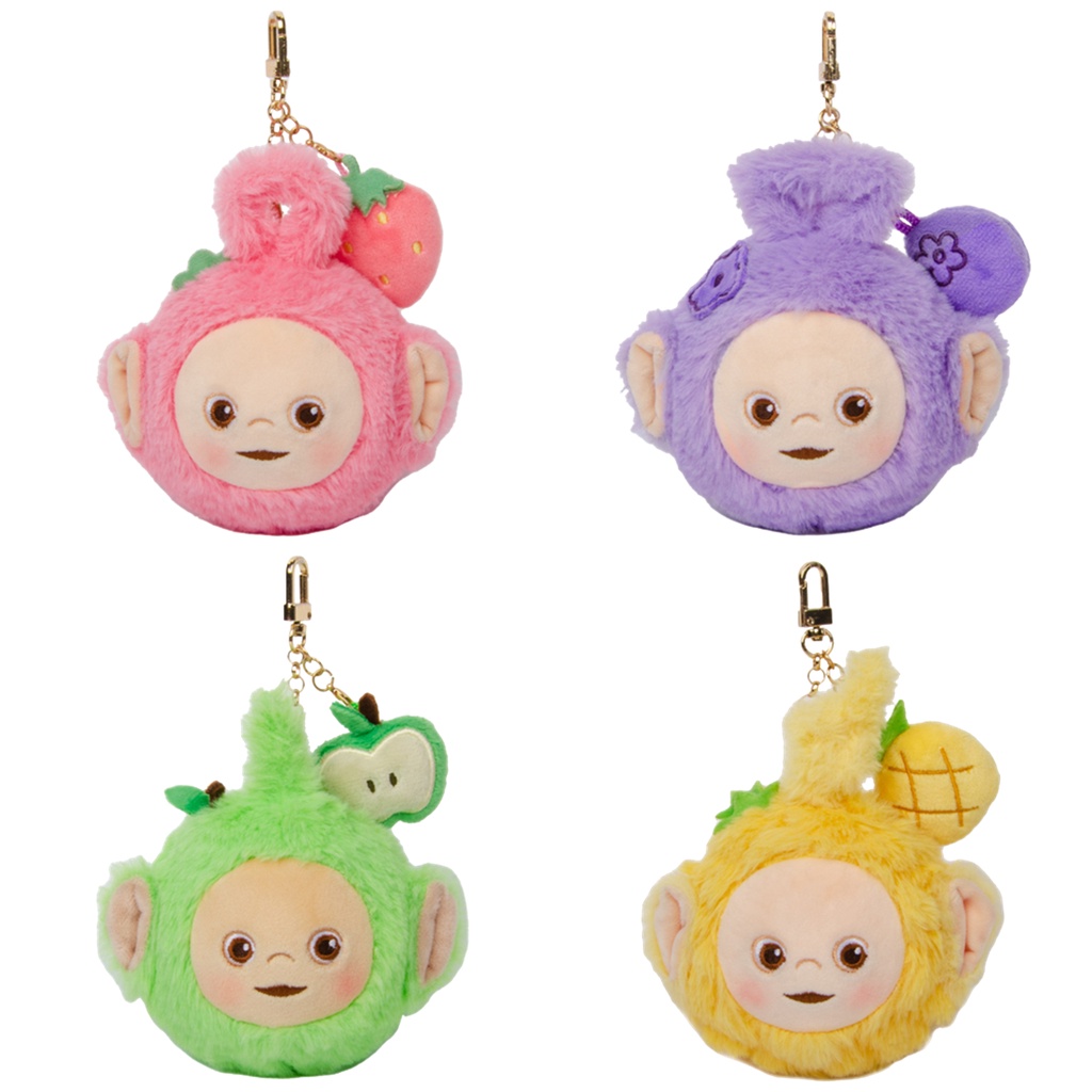 Móc Khóa Hình Ăng Ten Hoạt Hình Phối Bóng Lông Xinh Xắn