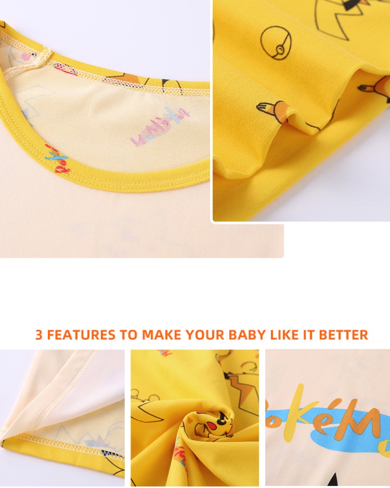 Lotso pyjama cho trẻ em gái Kuromi dài tay áo pyjama bộ phim hoạt hình anime quần áo gia đình