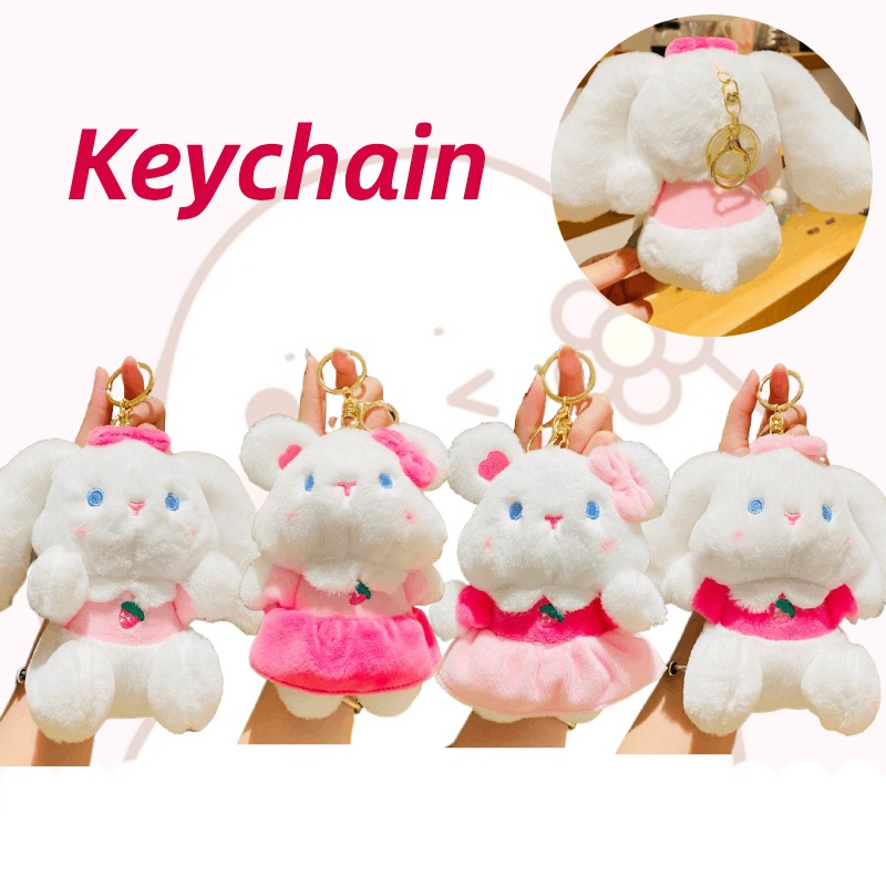 Móc Khóa Thỏ Bông Xinh Xắn Dễ Thương