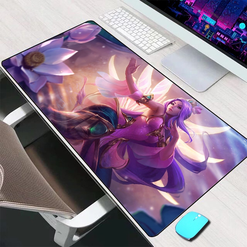Tấm Lót Chuột Và Bàn Phím Cỡ Lớn In Hình Liên Minh Huyền Thoại Irelia Dành Cho Game Thủ