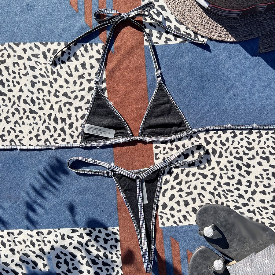 Bộ Đồ Bơi Hai Mảnh Vải Bóng Quyến Rũ Cho Nữ