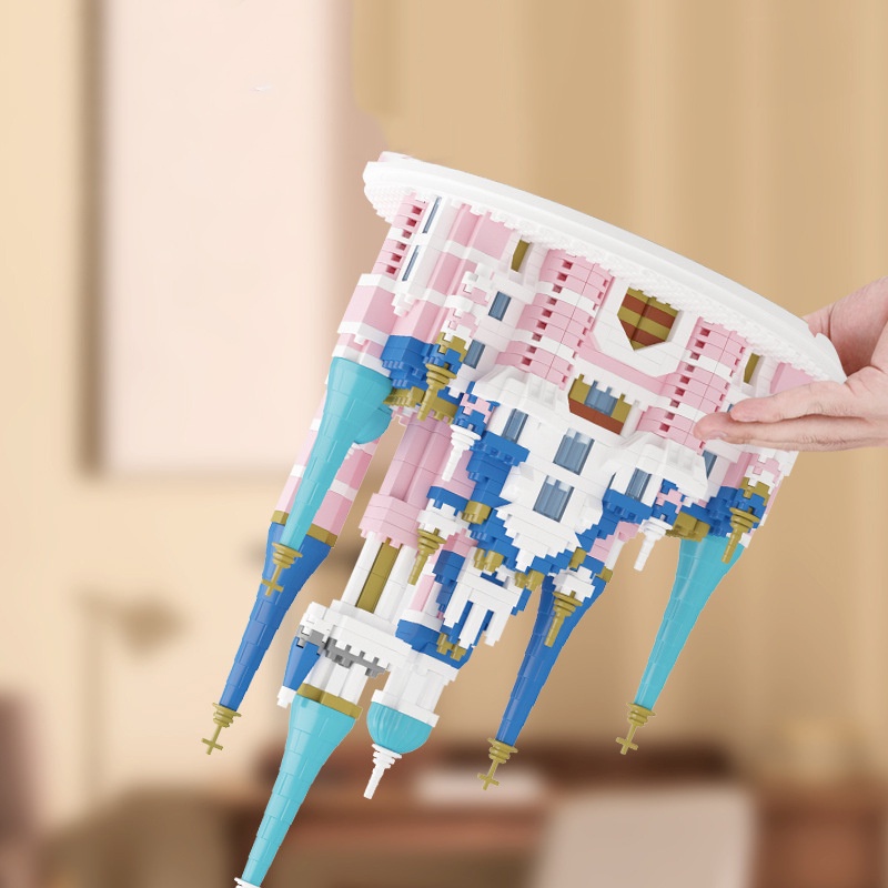 Đồ Chơi Lắp Ráp Lâu Đài StellaLou Cinnamoroll Gelatoni Linaell Mini Dễ Thương