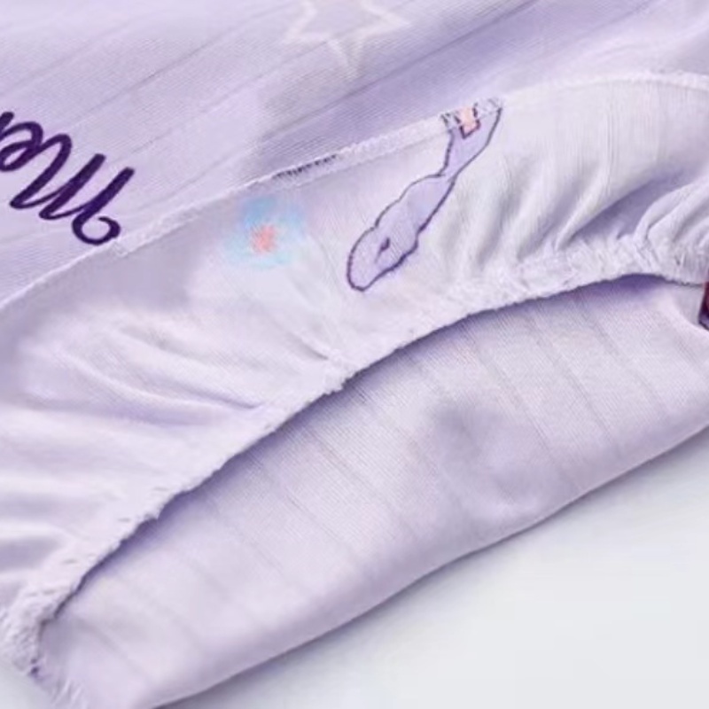 Bộ Đồ Ngủ Kuromi Ngắn Tay Họa Tiết Sanrio Cinnamorol Pijama Cho Bé Gái