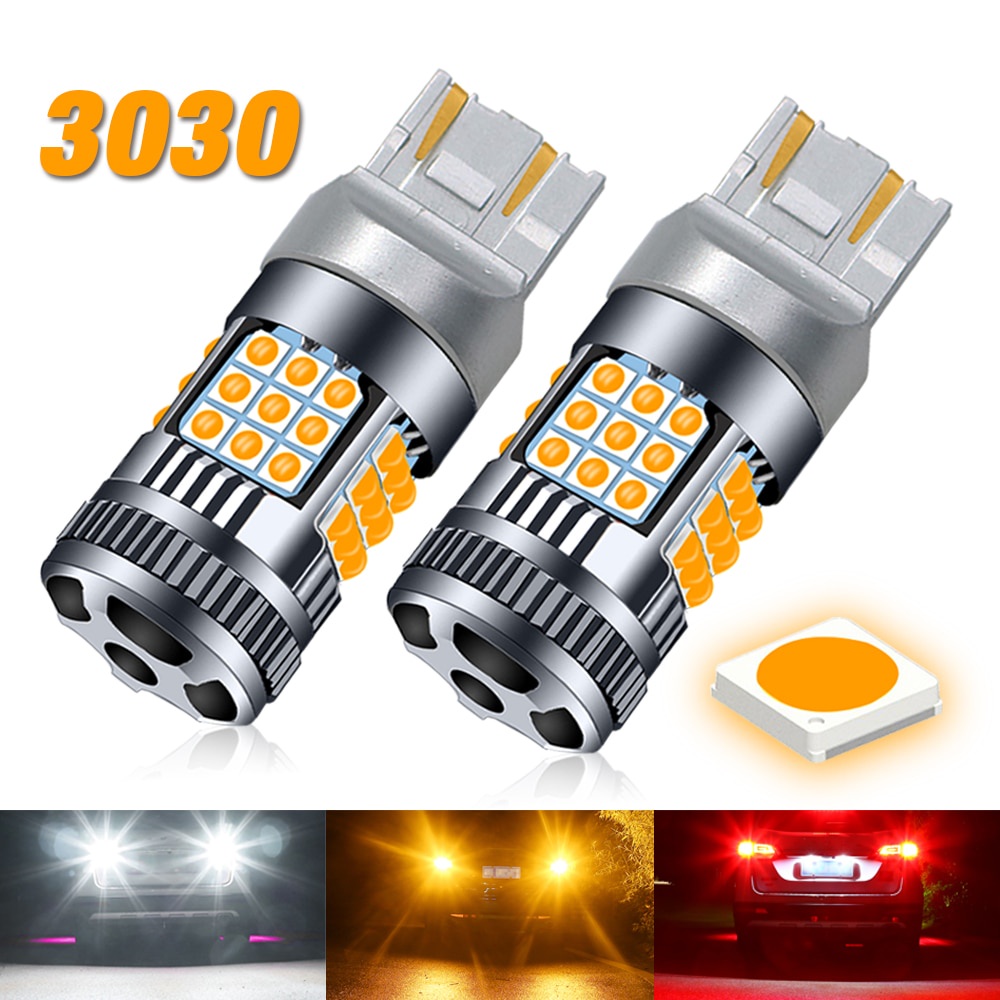 Đèn tín hiệu rẽ 1pc 3030 36smd 1156 ba15s bau15s 1157 7440 7443 bóng đèn led ô tô có phanh quạt đảo ngược canbus không có lỗi đèn phanh
