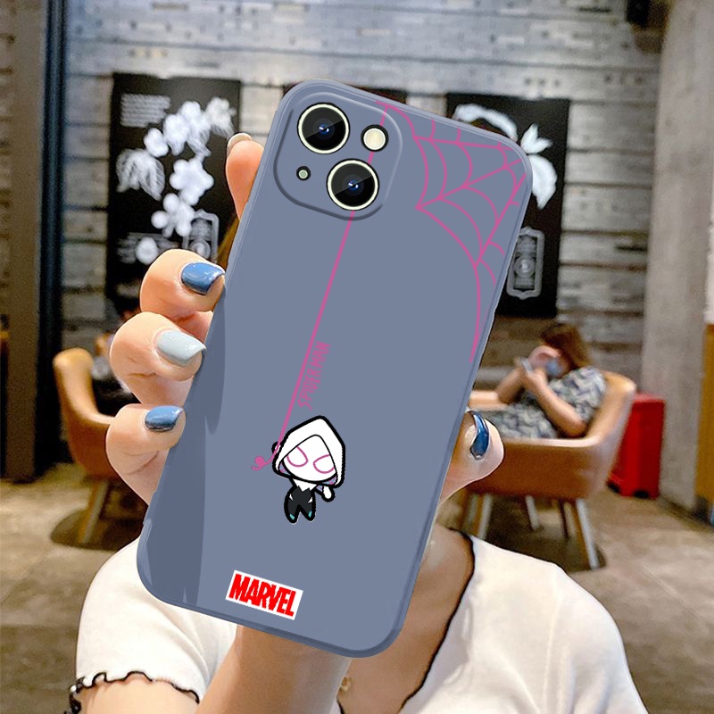 Ốp ĐiệN ThoạI HìNh NgườI NhệN Marvel Cho Iphone 14 13 12 Mini 11 Pro Max 8 7 6 6s Plus