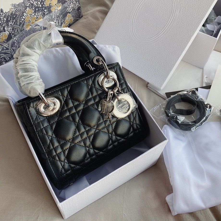 Túi Nữ Ba Lưới Túi Diana Mới Nhỏ Ck Dây Xích Hình Thoi Túi Đeo Vai Messenger Xu Hướng