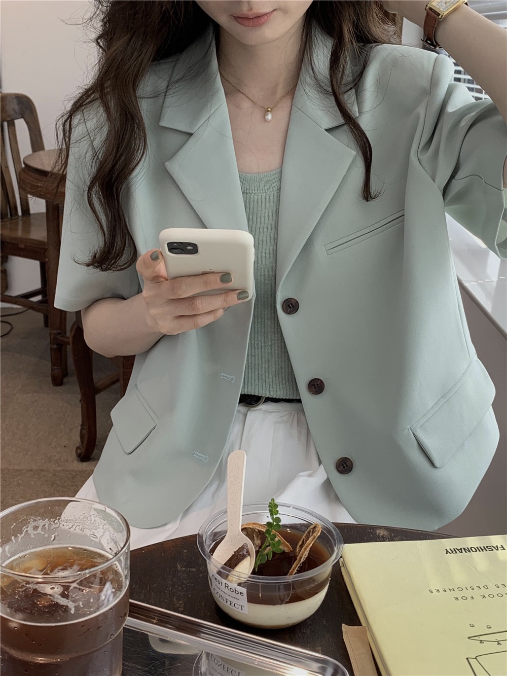 Áo Khoác Vest Mỏng Dáng Rộng Thời Trang Mùa Hè 64596